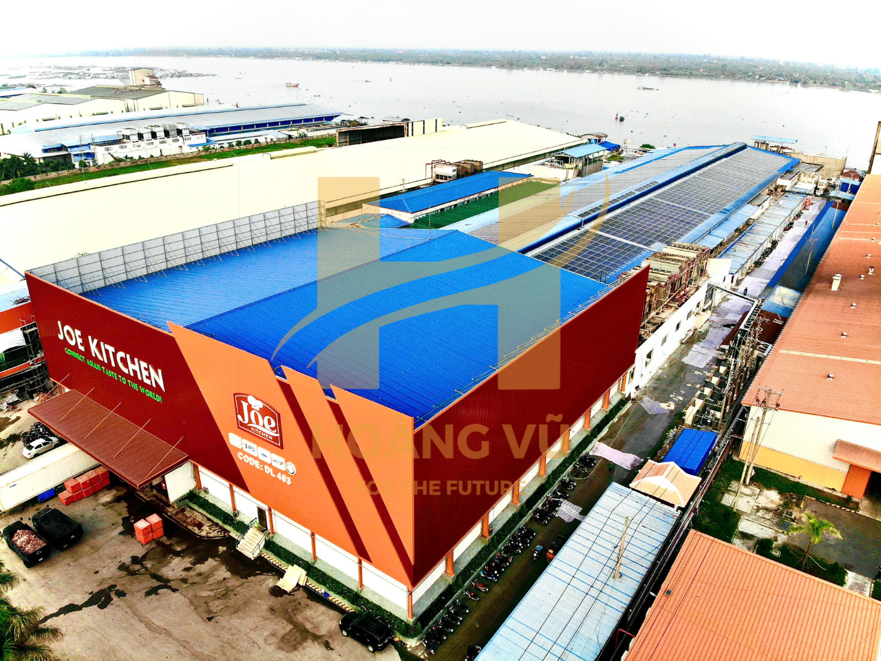 Dự án điện mặt trời áp mái nhà máy CADOVINA công suất 1.088,6 kWp tổng thầu Hoàng Vũ ECC 