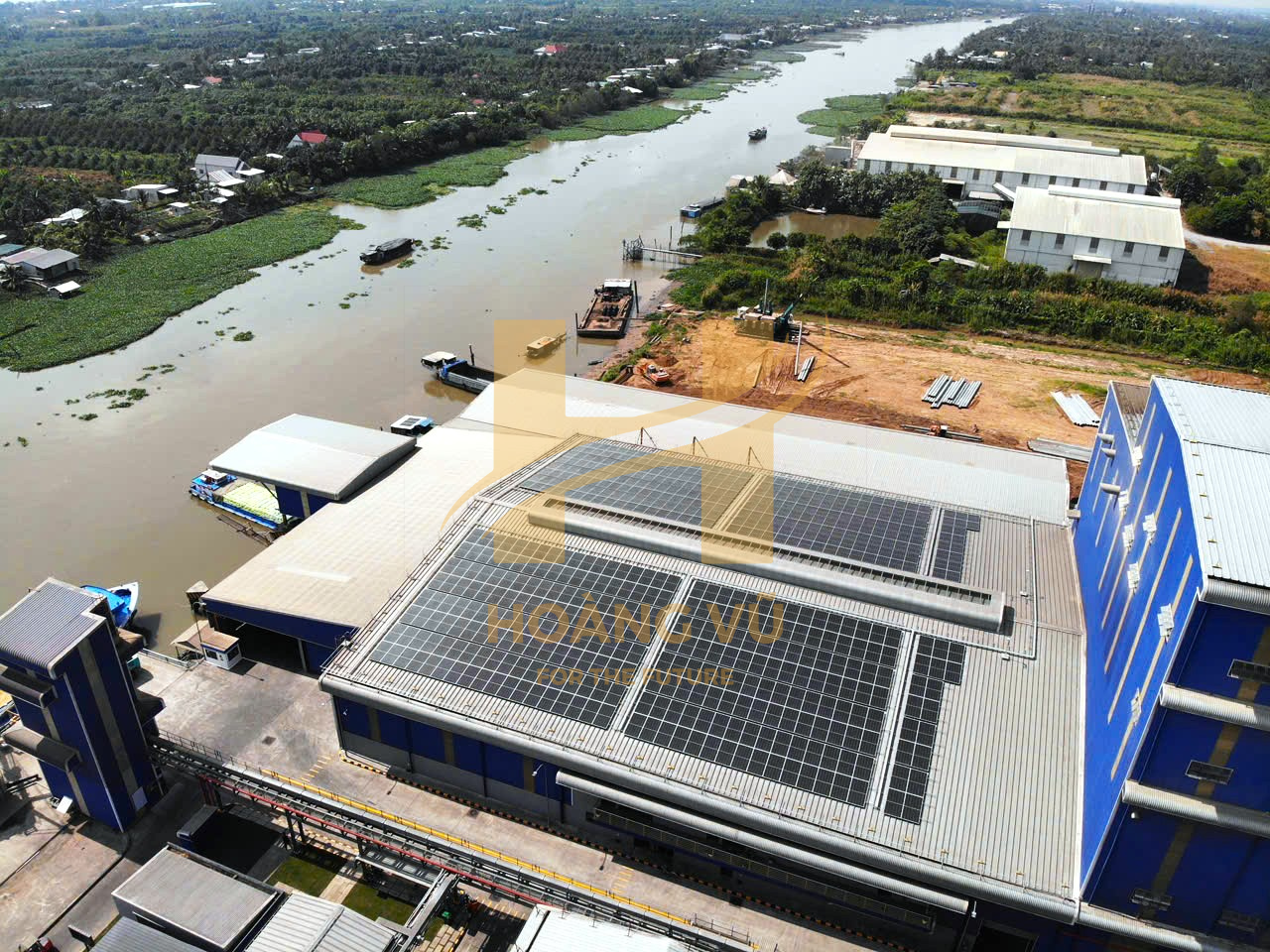 Dự án điện mặt trời áp mái nhà máy Công ty TNHH Thức Ăn Thủy Sản Feed One công suất 2.784,24 kWp tổng thầu EPC Hoàng Vũ ECC 